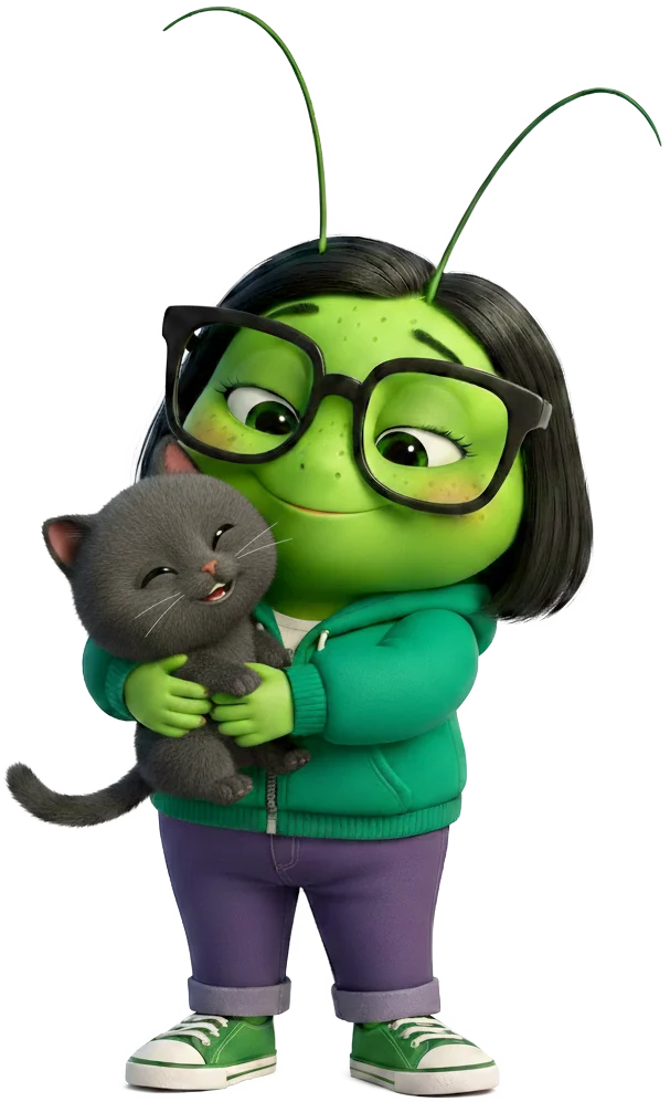 Cris abraçando um gatinho do GitHub